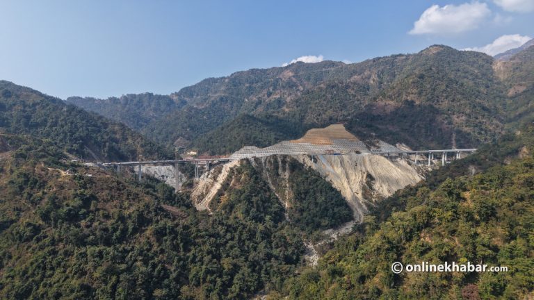 करिब आधा सकिएको काठमाडौं–तराई फास्ट ट्र्याक यस्तो देखियो (तस्वीरहरू)