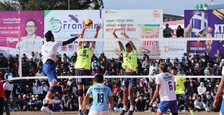 टाइगर कप भलिबल : पुरुषतर्फको उपाधिका लागि गण्डकी प्रदेश र पर्वत भलिबल संघ भिड्ने