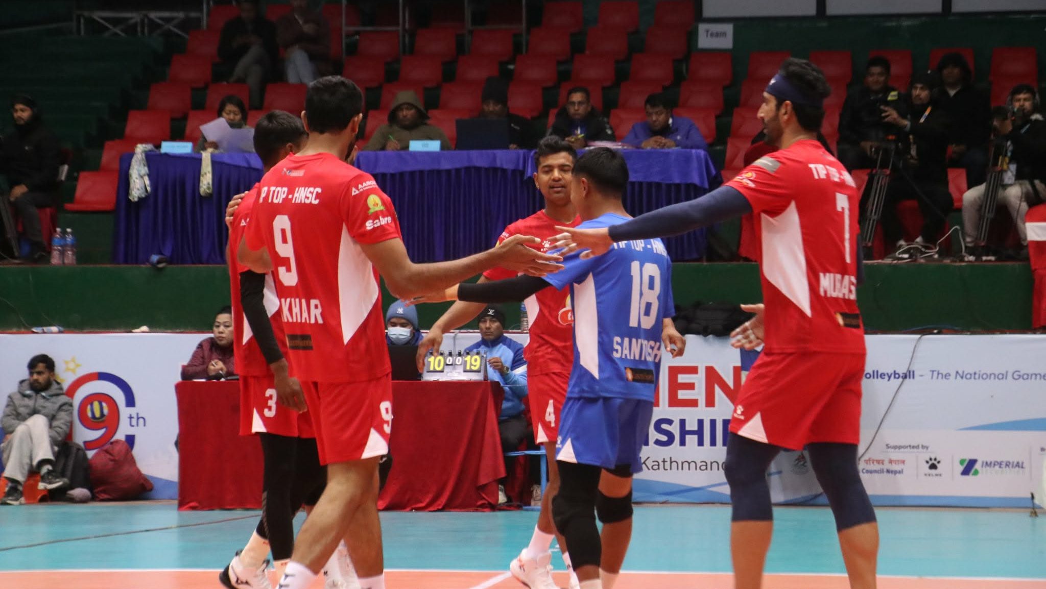हेल्प नेपाल नवौं एनभीए भलिबल च्याम्पियनसिपको सेमिफाइनलमा