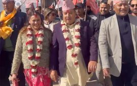 महेश बस्नेतले दर्ता गराए उम्मेदवारी