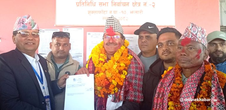 एनपी साउदले गरे कञ्चनपुर–२ मा उम्मेदवारी दर्ता