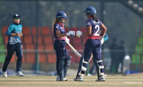 नेपालले थाइल्यान्डलाई दियो १२३ रनको लक्ष्य