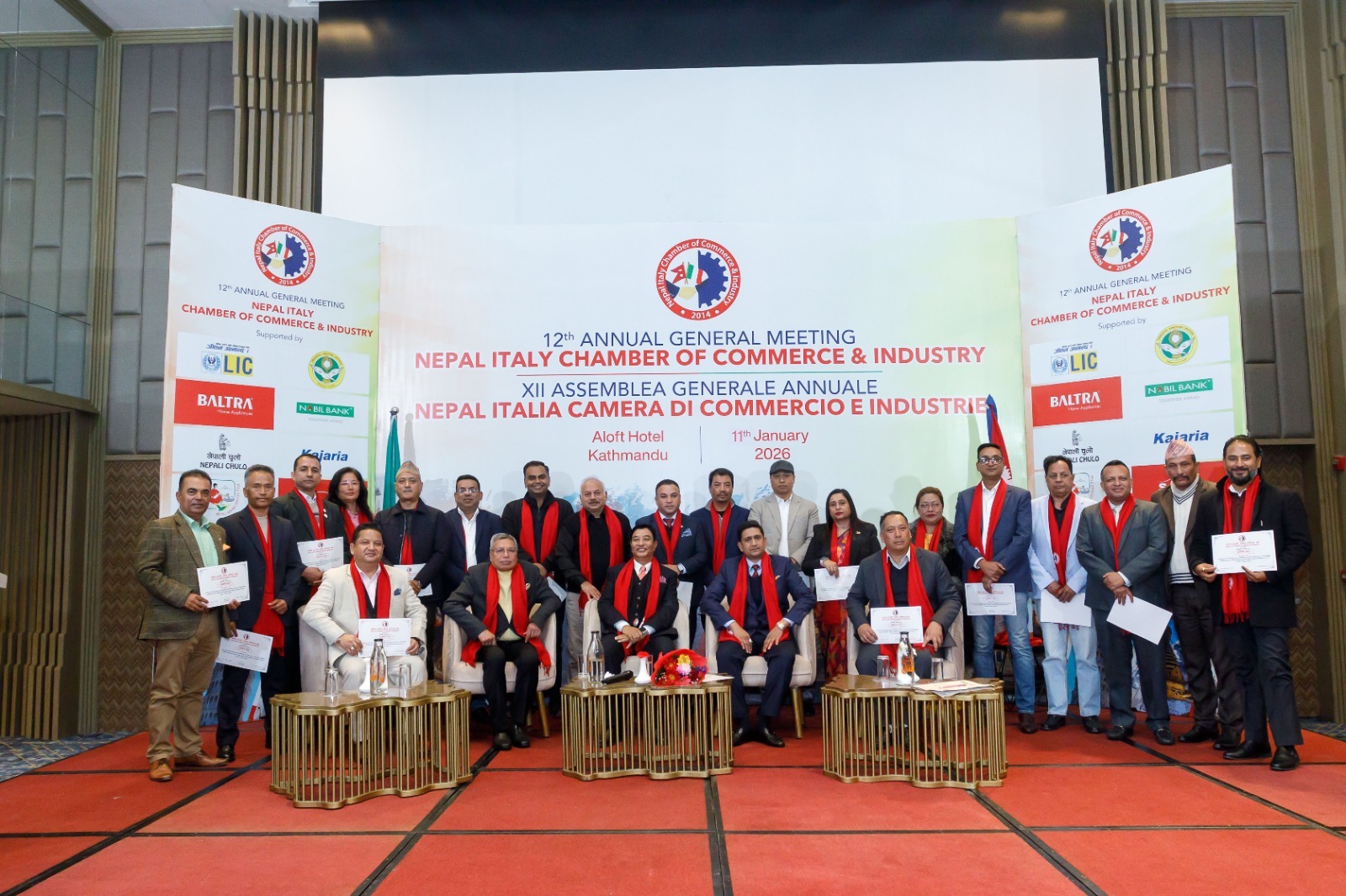 नेपाल-इटाली चेम्बर नेतृत्वमा अग्रवाल