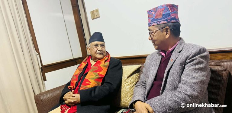 गुण्डु पुगेर लिङ्देनले भेटे ओली