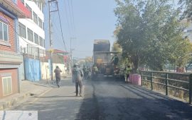 धोबीखोला नदी करिडोरमा थालियो सडक मर्मत