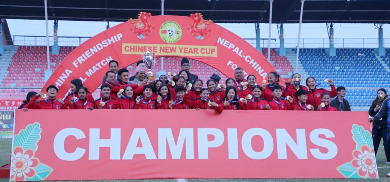 मैत्रीपूर्ण फुटबल खेलमा युनान युथ टिमविरुद्ध नेपाल यू-२० महिला टिमको पुनरागमन जित