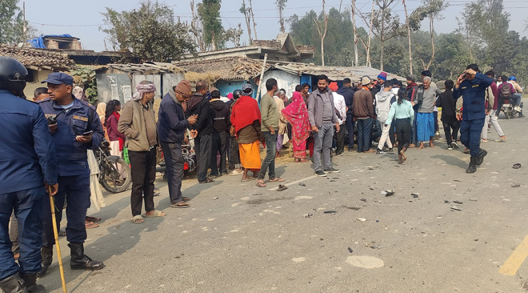 रौतहटमा मोटरसाइकल एकआपसमा ठोक्किँदा दुई जनाको मृत्यु