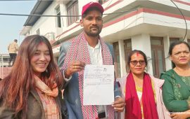 नेकपाका २७ वर्षे उम्मेदवार : बास्केटबल कोर्ट छाडेर चुनावी मैदानमा