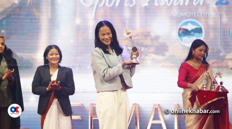एनएसजेएफ स्पोर्ट्स अवार्ड : एरिकालाई लगातार दोस्रोपटक वर्ष महिला खेलाडीको अवार्ड