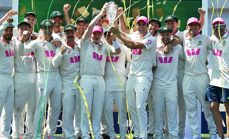 पाँचौं टेस्टमा इंग्ल्यान्डलाई हराउँदै अस्ट्रेलियाले ४-१ ले जित्यो एसेज शृंखला