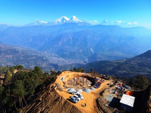 ‘ब्लु हिल’मा यसरी निर्माण हुँदैछ पर्यटकीय पूर्वाधार