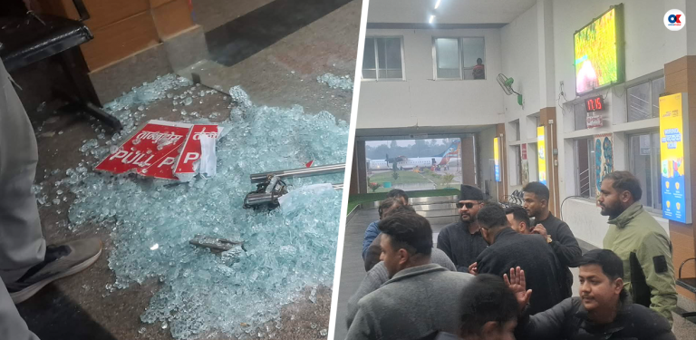 बालेन जनकपुर आइपुग्दा समर्थकको भिड, फुट्यो विमानस्थलको ढोका