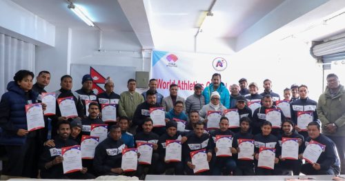 वर्ल्ड एथ्लेटिक्स सीइसीएस लेभल वान कोर्स सम्पन्न