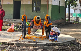 चितवनको उपरदाङगढी लगियो चण्डी तोप र गोला