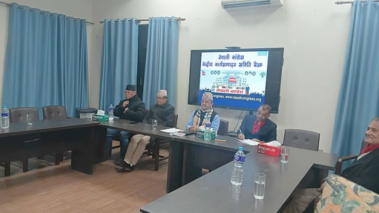 सानेपामा कांग्रेस कार्यसम्पादन समिति बैठक