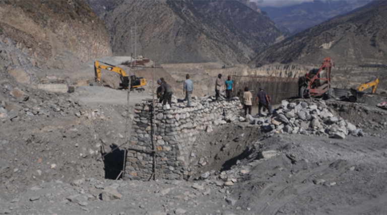 अत्यधिक चिसोका कारण मुस्ताङमा विकास निर्माणको काम ठप्प 