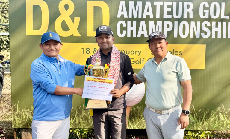 राहुललाई डीएन्डडी एमेच्योर गल्फ च्याम्पियनसिपको उपाधि