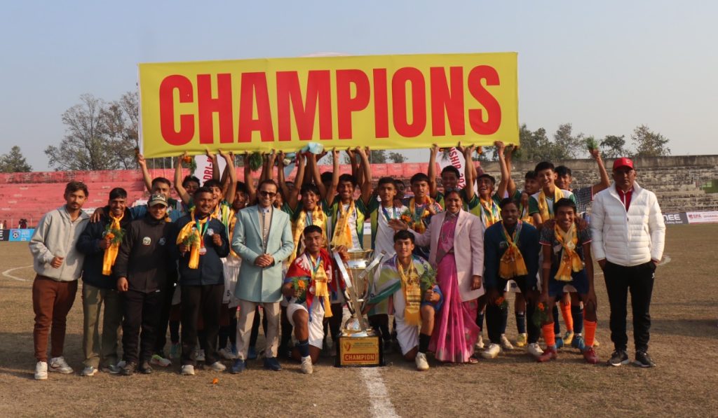 बद्री कुन्ता मेमोरियल यू–१६ फुटबल प्रतियोगिताको उपाधि संघर्ष स्पोर्टस क्लबलाई