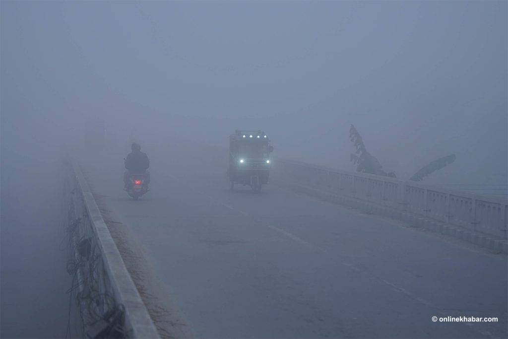 आजको मौसम : तराईका अधिकांश स्थानमा हुस्सु