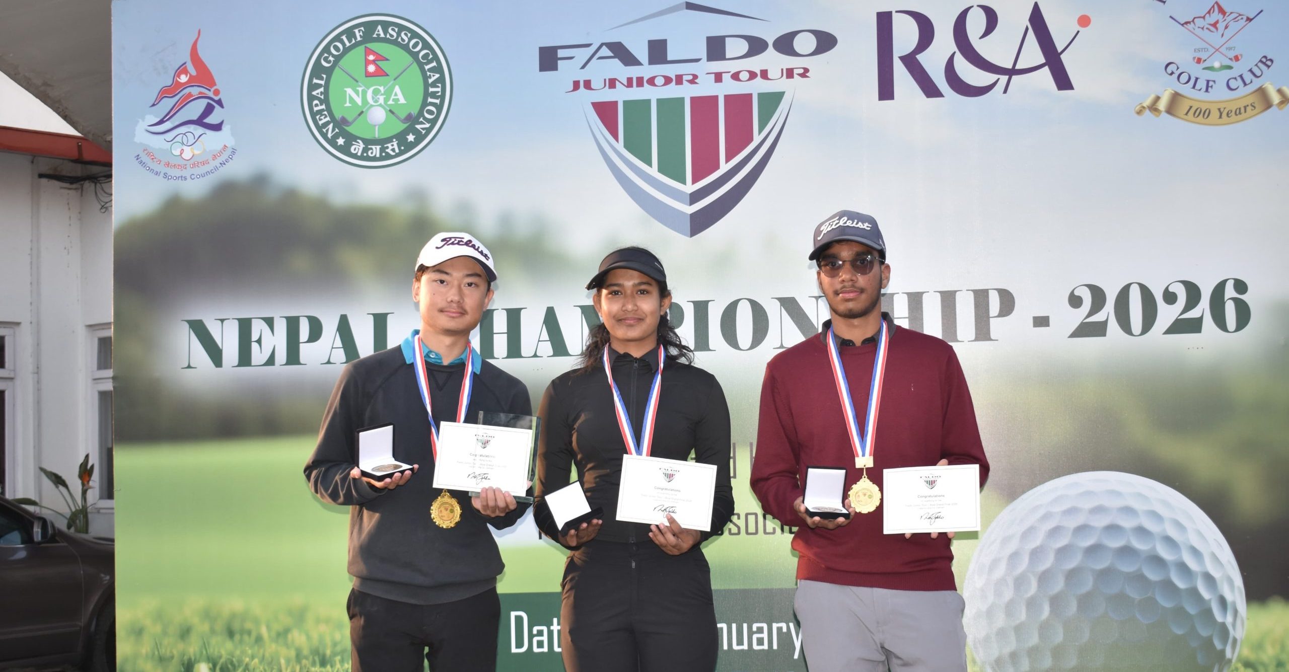 प्रकृत, सोहम र अवानी फाल्डो जुनियर गल्फ एसिया ग्रान्ड फाइनलमा छनोट