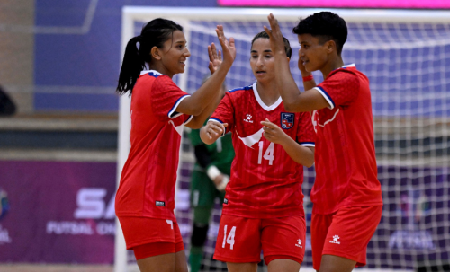 साफ महिला फुटसल च्याम्पियनसिपमा नेपालको दोस्रो जित