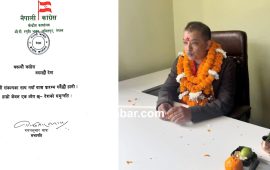 सभापति थापाले पद बहालपछि प्रतिबद्धता जनाउँदै लेखे : कांग्रेस बदल्यौं,अब देश बदल्छौं