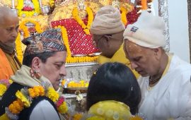 पूर्वराजा शाहले गरे जानकी मन्दिरमा पूजा