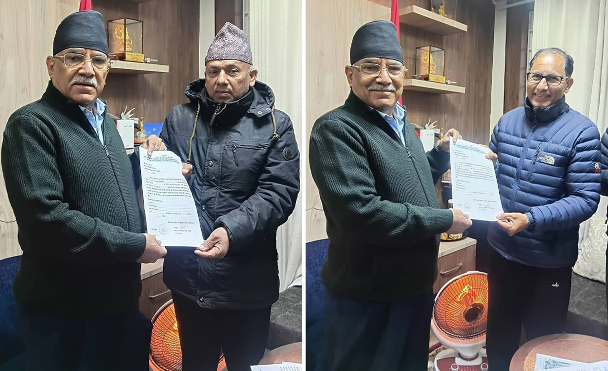 नेपाबाट गोरखा–१ मा हरि अधिकारी, २ मा लेखनाथ न्यौपाने उम्मेदवार