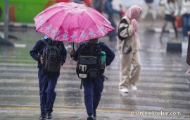 काठमाडौं उपत्यकामा पहिलो हिउँदे वर्षा (तस्वीरहरू)  