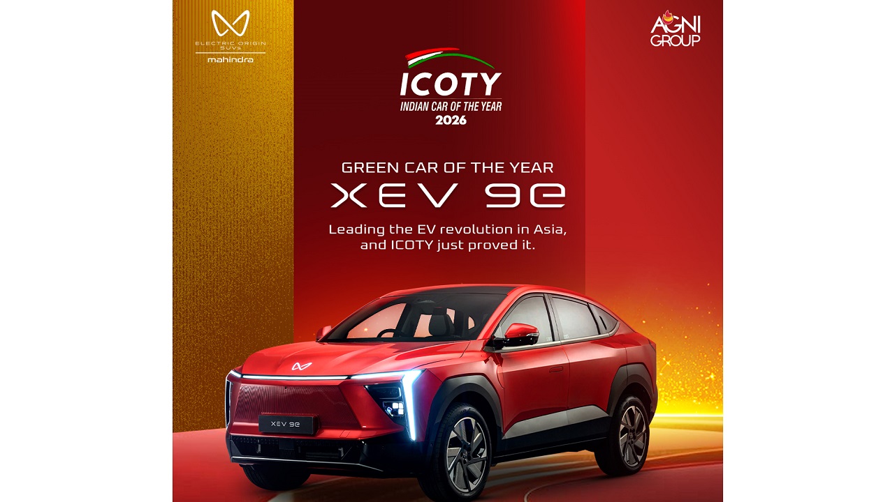 महिन्द्रा ‘एक्सईभी ९ ई’ले पायो इन्डिया कार अफ द इयर २०२६ अवार्ड