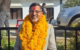 रुकुम पश्चिममा जनार्दन शर्माको उम्मेदवारी दर्ता