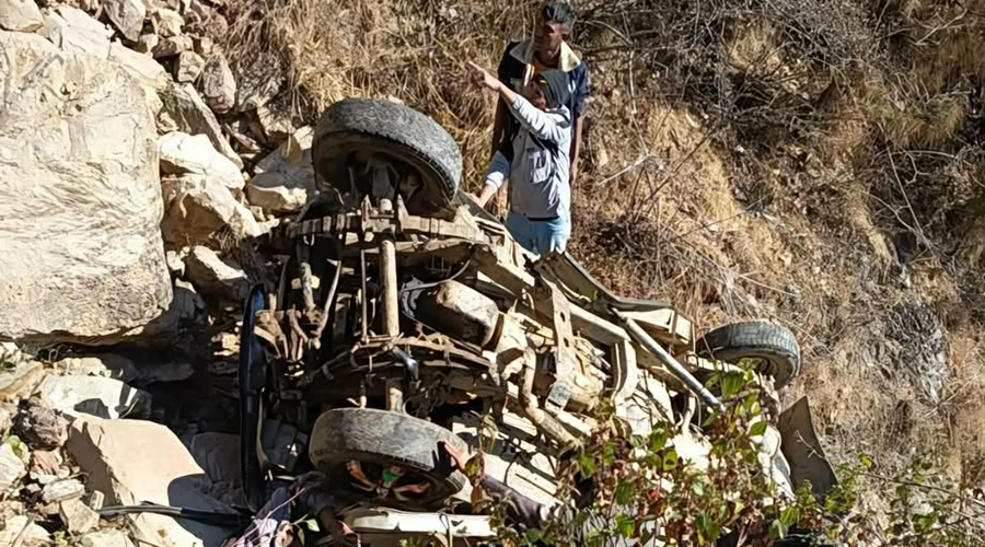 बैतडीमा जिप दुर्घटना हुँदा तीनको मृत्यु