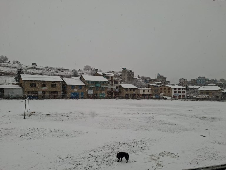 जुम्लामा पनि हिमपात