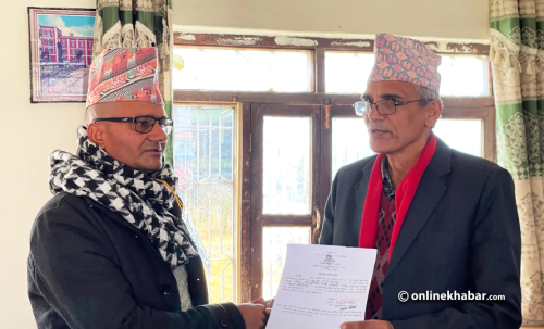 एमाले उम्मेदवार सिग्देलले गराए तनहुँ-२ मा मनोनयन दर्ता