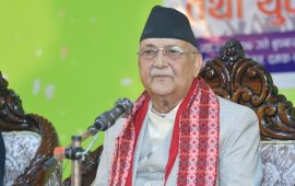 ओलीको आरोप- रास्वपाले चुनाव नजित्ने देखेपछि अभद्र व्यवहारबाट तनाव बढाउन खोज्यो