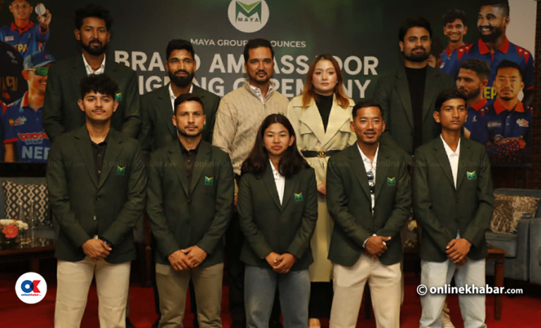 ९ नेपाली क्रिकेटरलाई माया ग्रुपको प्रायोजन