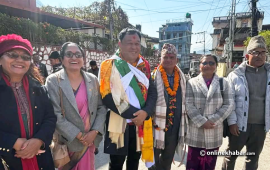 स्याङ्जा-१ बाट एमालेका उम्मेदवार गुरुङले गराए मनोनयन दर्ता