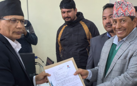 सर्लाही- ३ : नारायणकाजी श्रेष्ठले गरे मनोनयन दर्ता