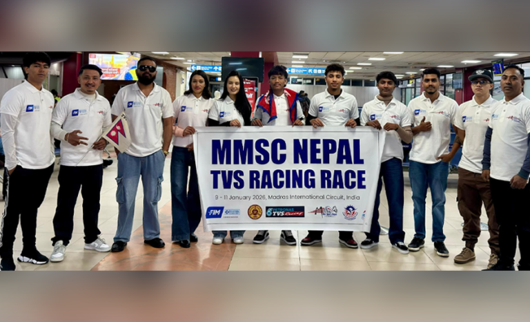 चेन्नईको रेसिङ ट्रयाकमा नेपाली खेलाडी