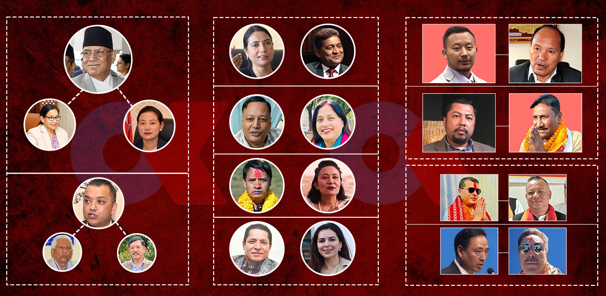 नातेदार र एकाघरका उम्मेदवार