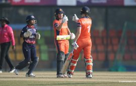 नेदरल्यान्ड्सले नेपाललाई दियो १४१ रनको लक्ष्य