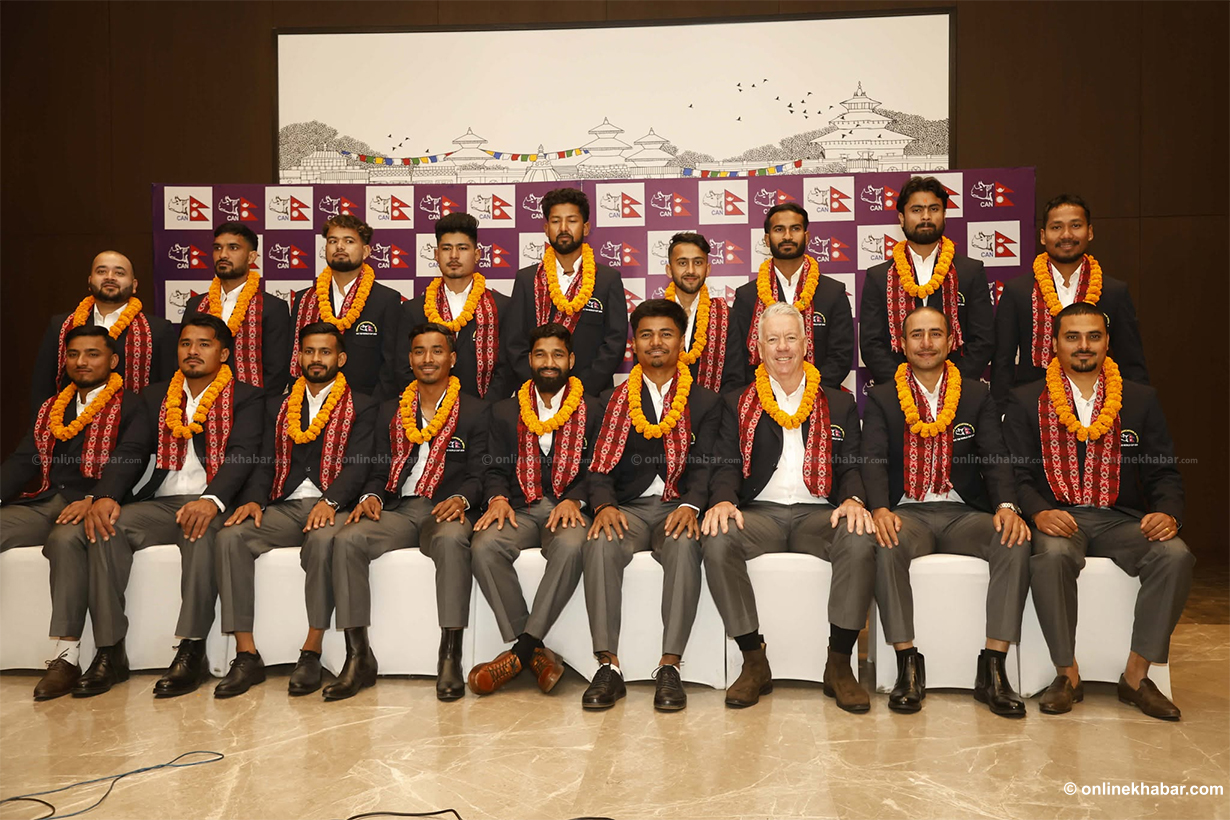 टी-२० विश्वकप खेल्न जाने नेपाली पुरुष क्रिकेट टिमको बिदाइ