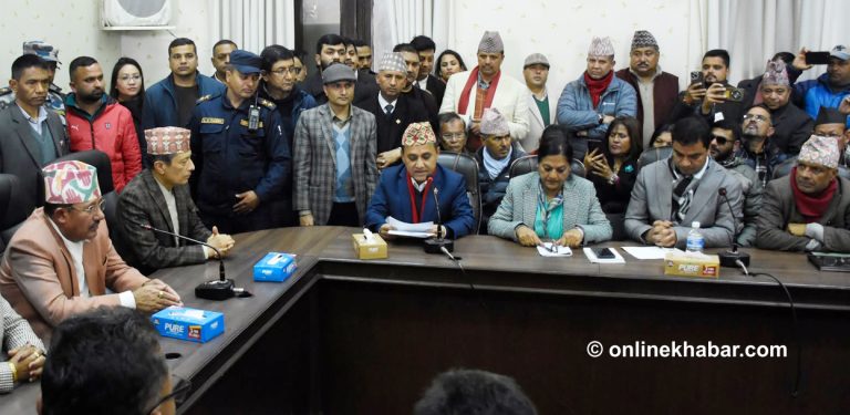 आयोगलाई विश्वप्रकाशले भने : विधान कार्यान्वयन गर्न विशेष महाधिवेशन गर्‍यौँ