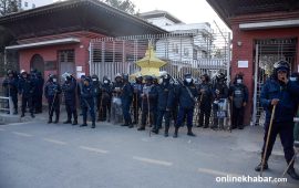 निर्वाचन आयोग परिसरको सुरक्षा व्यवस्था कडा (तस्वीरहरू)