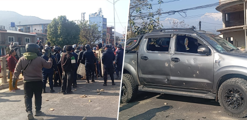 पोखराको फोहोर प्रशोधन केन्द्र निर्माण विवाद : स्थानीयले तोडफोड गरे, वडाध्यक्षले खुकुरी नचाए