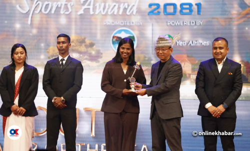२२औं एनएसजेएफ स्पोर्ट्स अवार्ड : पूजा महतोलाई उत्कृष्ट युवा खेलाडीको अवार्ड