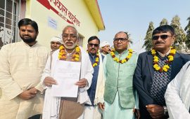 राष्ट्रिय मुक्ति पार्टीका अध्यक्ष राजेन्द्र महतोले सर्लाही-३ बाट गराए मनोनयन दर्ता