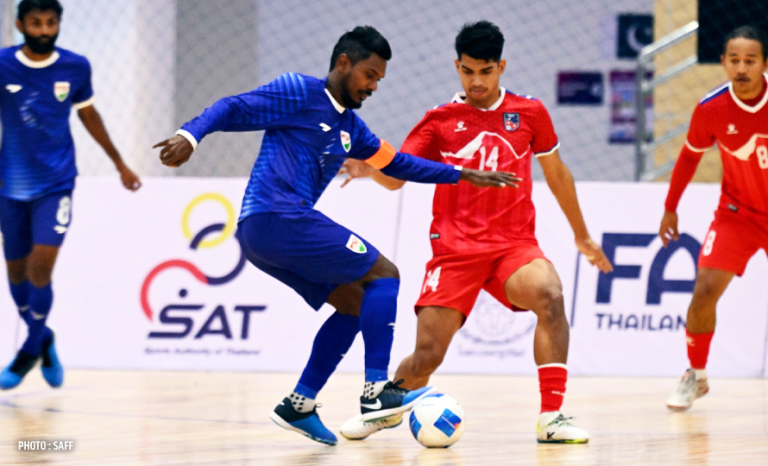 साफ फुटसल च्याम्पियनसिप : माल्दिभ्ससँग हारपछि नेपाल उपाधि होडबाट बाहिर