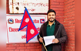 सन्तोष उपाध्यायले गरे चुनाव नलड्ने घोषणा