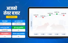 कारोबारसँगै घट्यो सेयर बजार